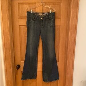 Paige Women's Blue Flare Jeans